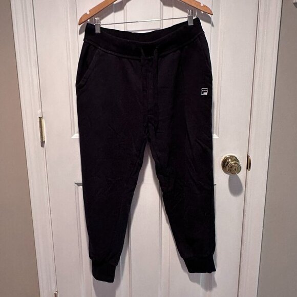 FILA Women's Black Joggers with Back Pocket - Size Large - Picture 1 of 3